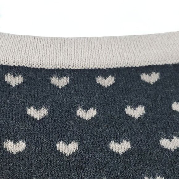 Juicy Couture Womens Dusty Pink Heart Print Lambswool Sweater Mini Dress Size S - Picture 4 of 7